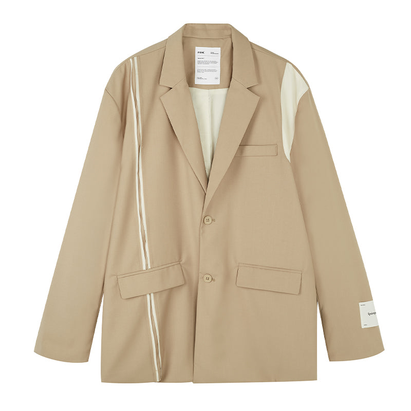 Casual Couple Khaki Suit Jacket Man