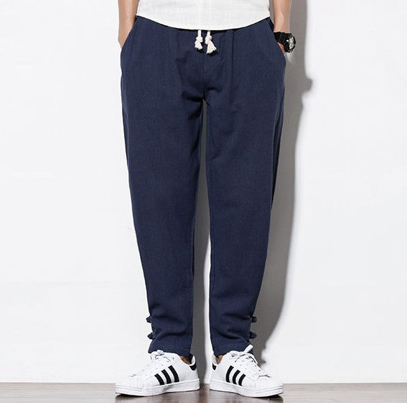 Autumn Harem Pants Menpure Linen Pants Linen Hemp Linen Pants Hip Hop Loose Vintage Long Pants Casual Joggers