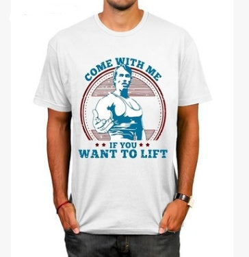 Casual Men's Fashion Fitness T-shirt Summer Shirt T-shirt