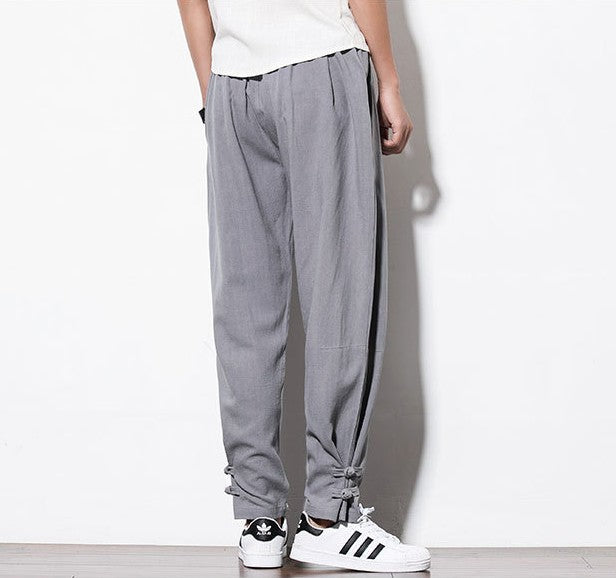 Autumn Harem Pants Menpure Linen Pants Linen Hemp Linen Pants Hip Hop Loose Vintage Long Pants Casual Joggers