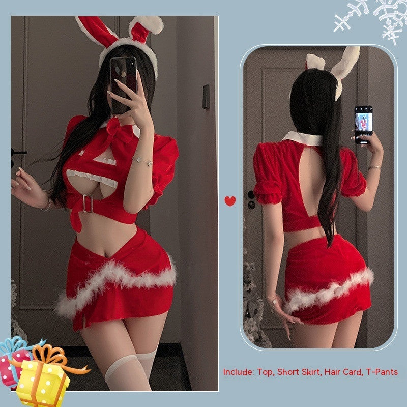 Bunny Christmas Clothes Cute Plush