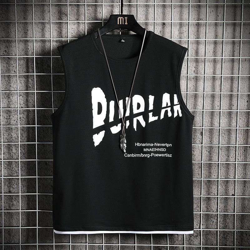 Sleeveless Waistcoat T-shirt Ins Loose Thin T-shirt