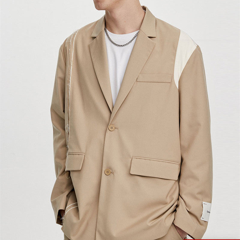 Casual Couple Khaki Suit Jacket Man