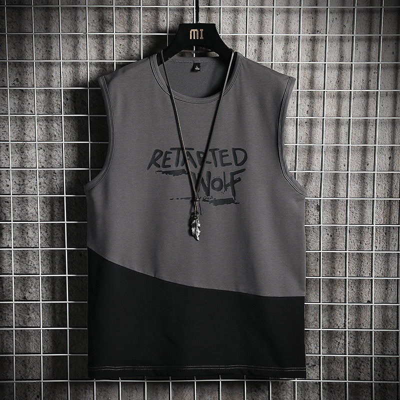 Sleeveless Waistcoat T-shirt Ins Loose Thin T-shirt