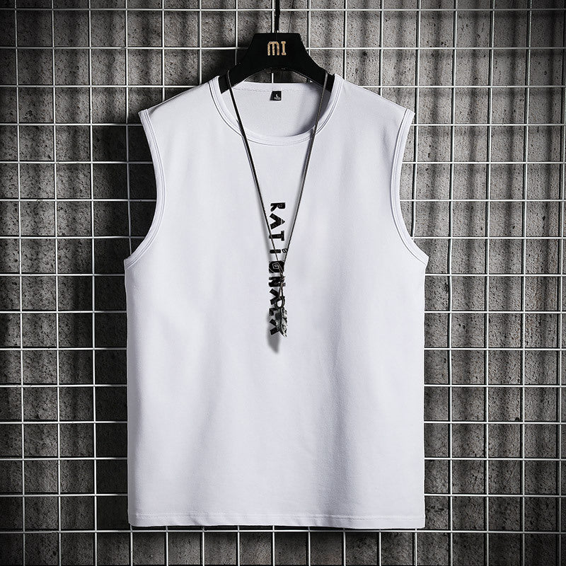 Sleeveless Waistcoat T-shirt Ins Loose Thin T-shirt