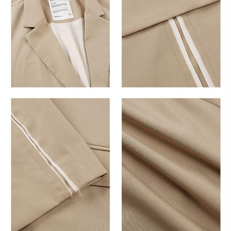 Casual Couple Khaki Suit Jacket Man